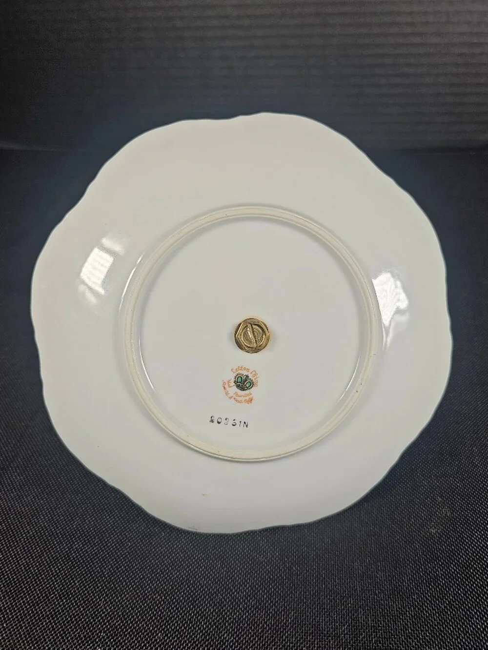 Mid Century Lefton China Golden Wheat Porcelain Bon Bon Dish With Center Handle